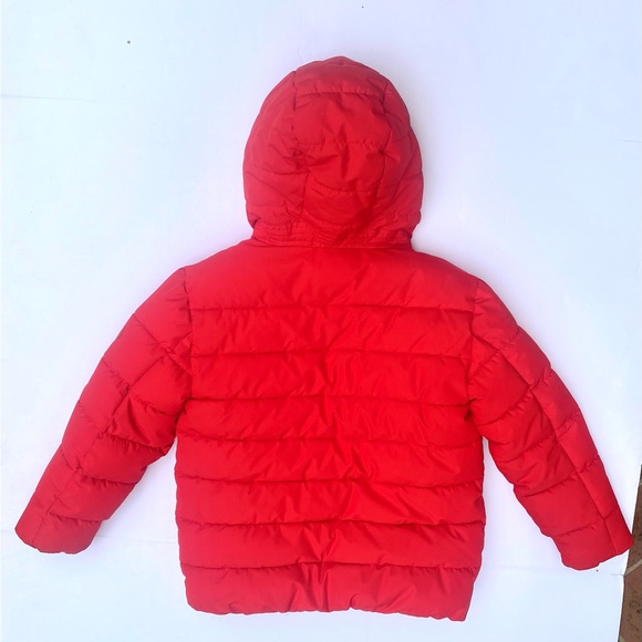 Michael Kors Red Hooded Puffer JACKET  Size 5/6 - Picture 9 of 9
